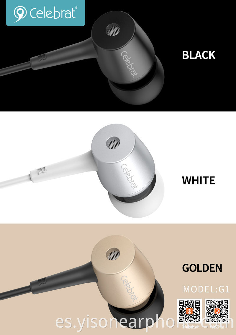 Auriculares G1 Auriculares Auriculares para teléfono móvil